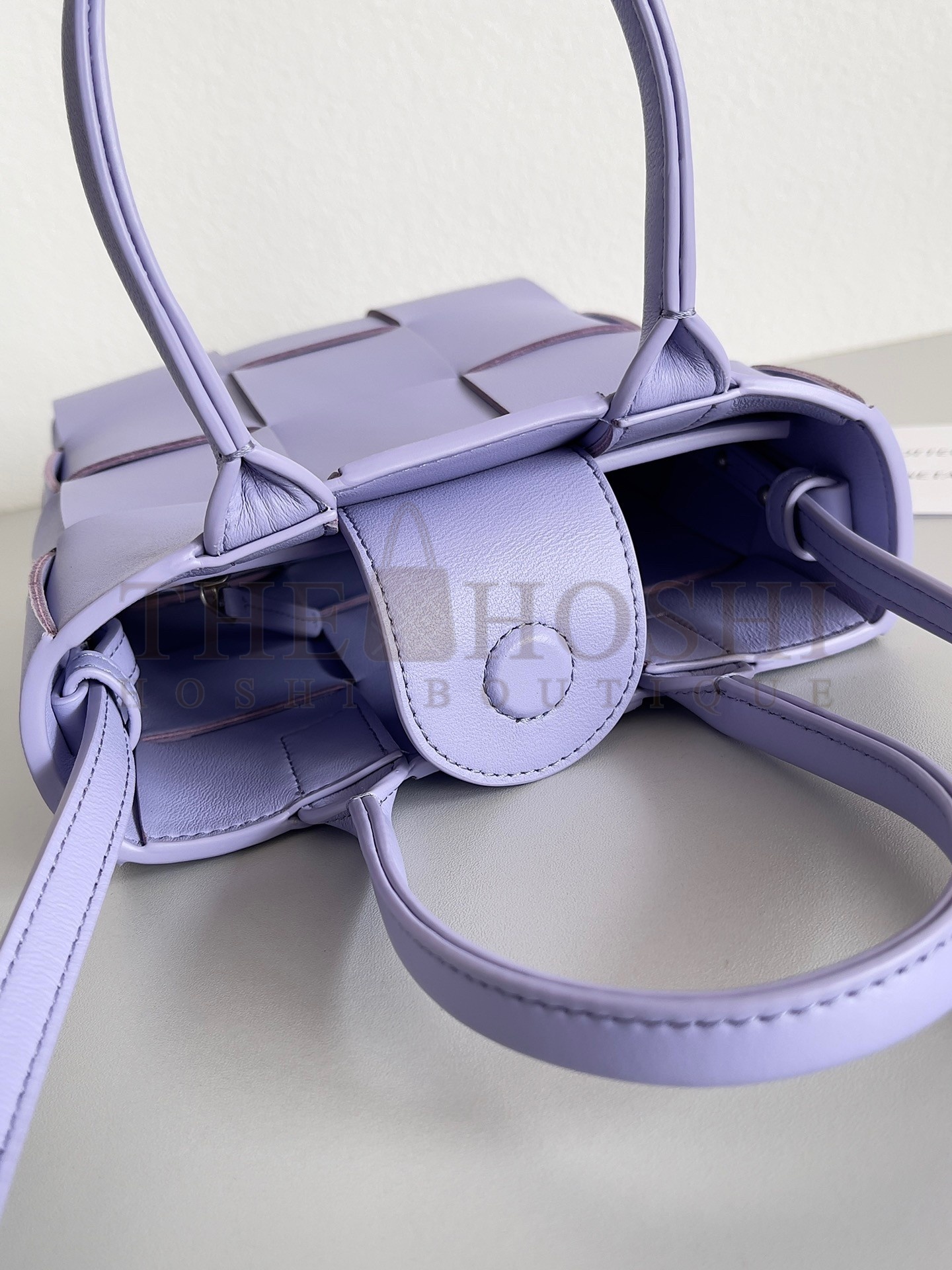 B0tt*ga Ven*ta Mini Cassette Tote Bag In Wisteria Lambskin Master Quality