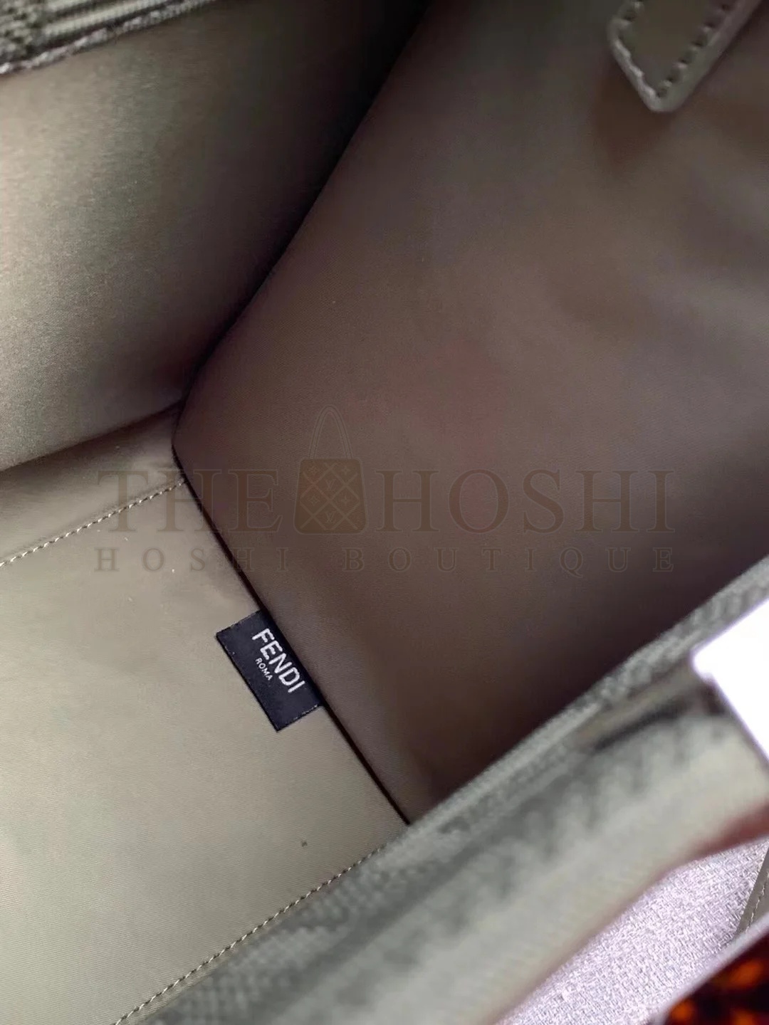 F**di Sunshine Medium Tote Bag In Green FF Fabric Master Quality