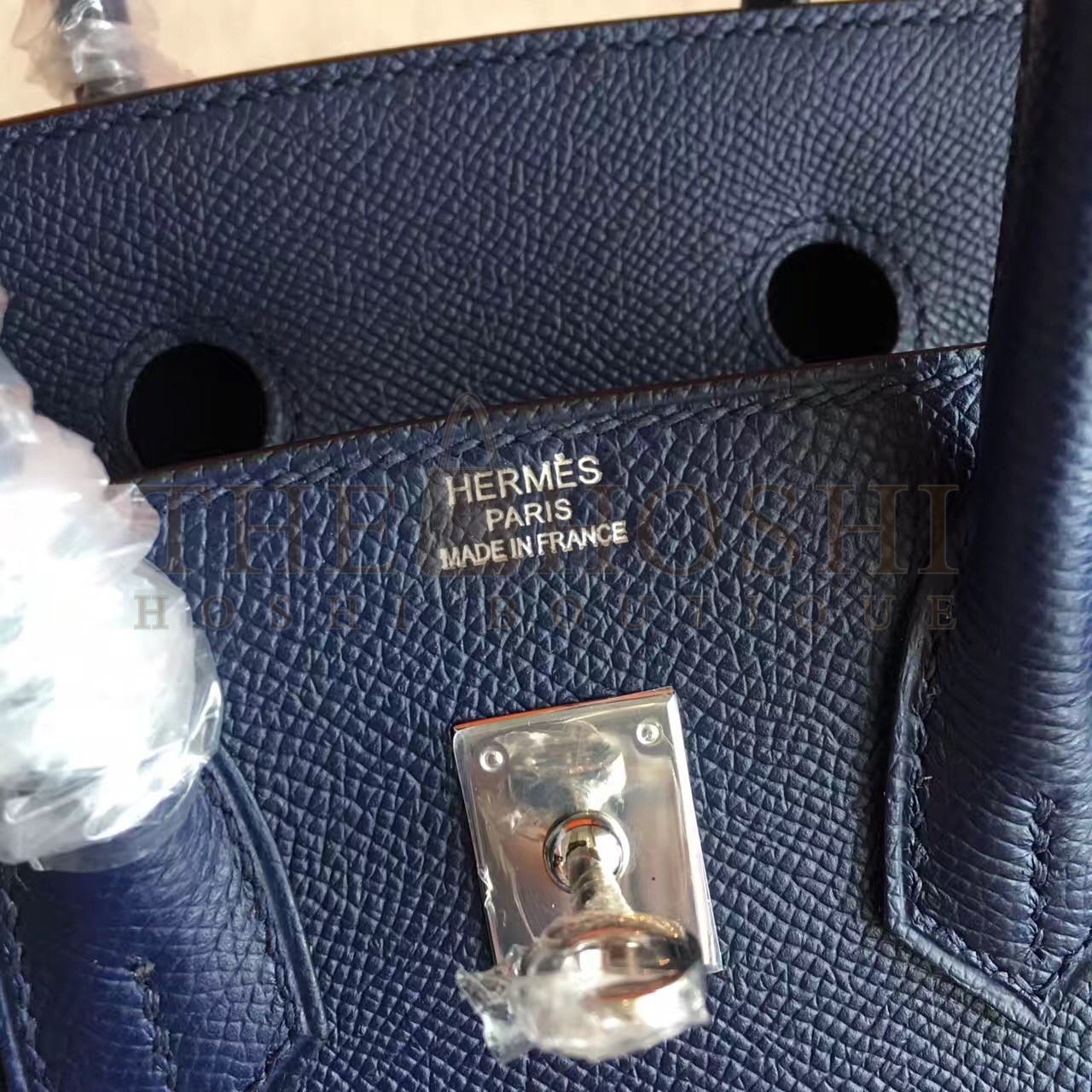 H**me5 Sapphire Birkin 25cm Epsom Handmade Bag Master Quality