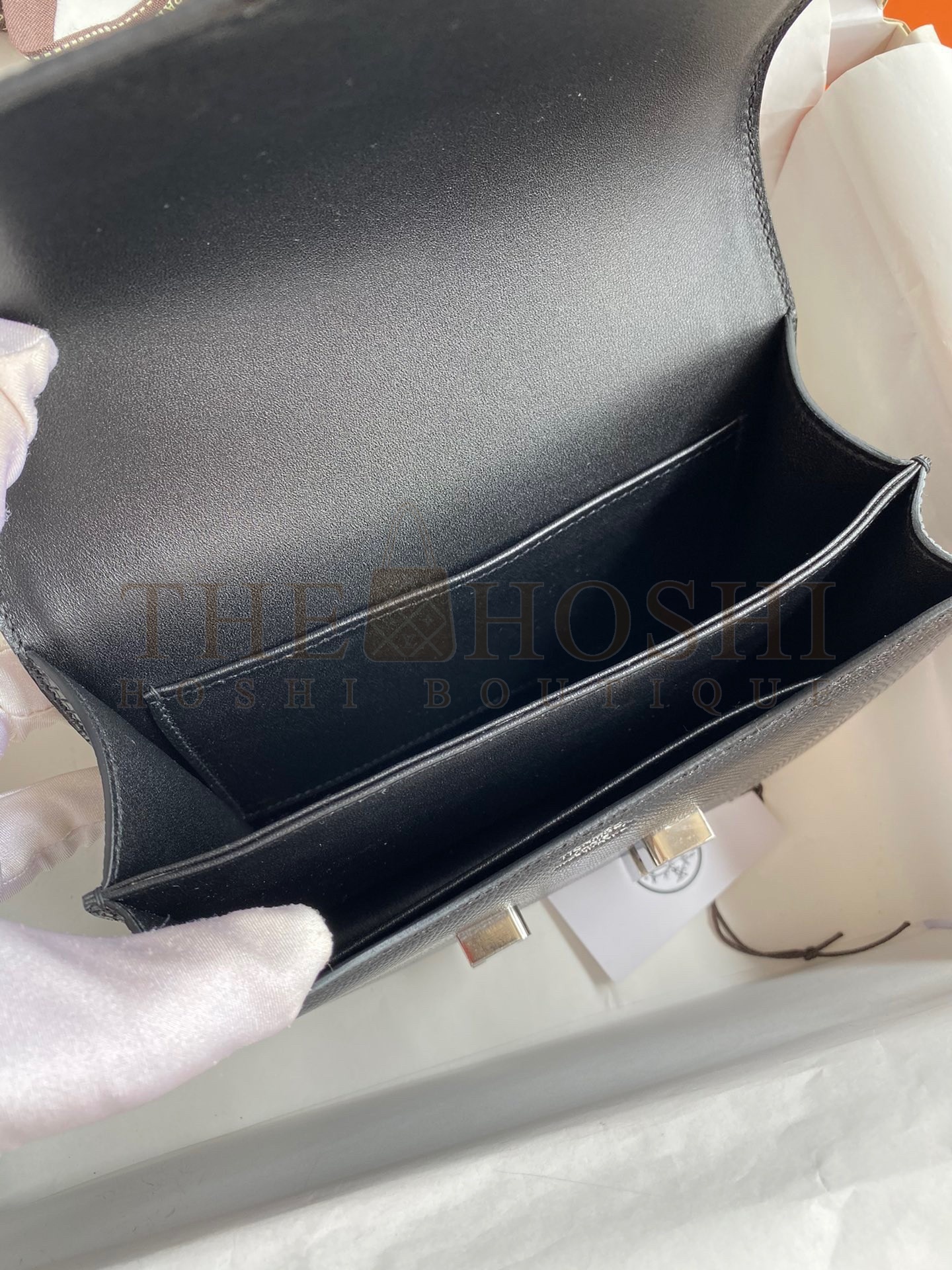 H**me5 Constance 18 Handmade Bag In Black Lizard Leather Master Quality