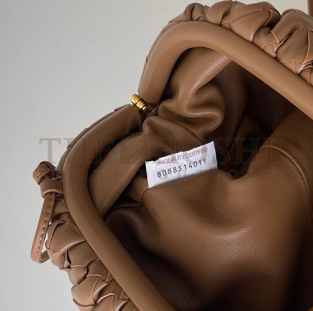 B0tt*ga Ven*ta Mini Pouch with Strap in Caramel Intrecciato Lambskin Master Quality