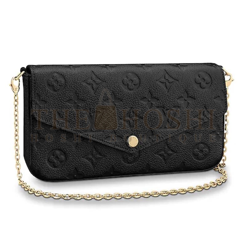 L0vis Vvtt0n LV Women Felicie Pochette Bag in Monogram Empreinte Leather Master Quality
