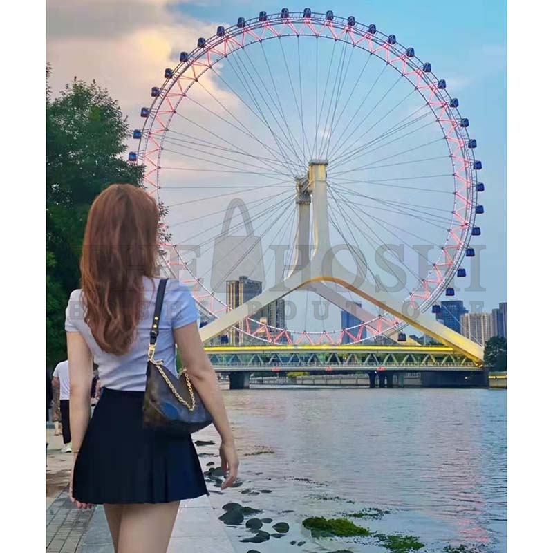 L0vis Vvtt0n LV Women Boulogne Handbag Black Brown Monogram Coated Canvas M45831 Master Quality