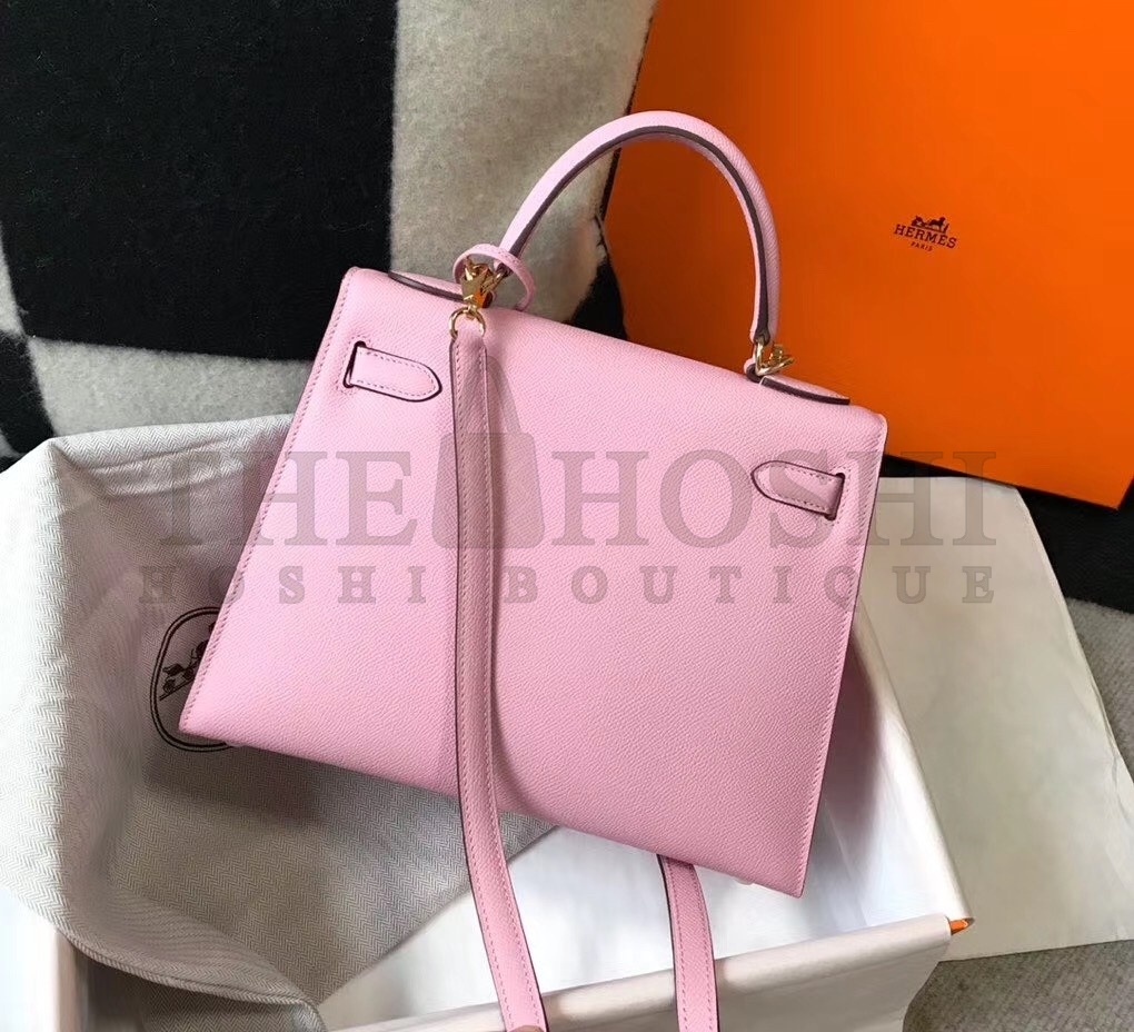 H**me5 Pink Epsom Kelly 32cm Sellier Bag Master Quality