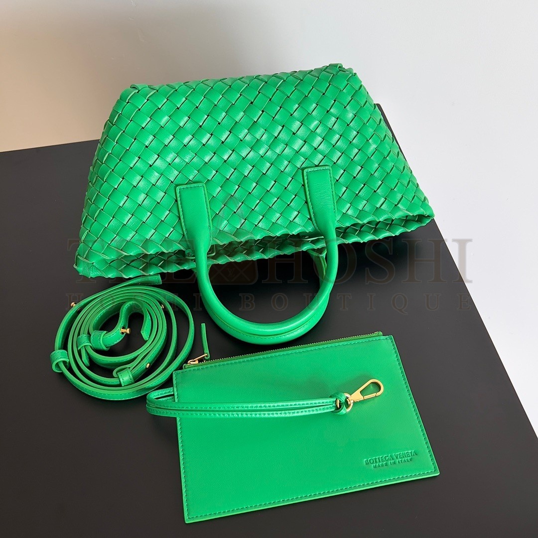 B0tt*ga Ven*ta Cabat Mini Bag In Green Intrecciato Lambskin Master Quality