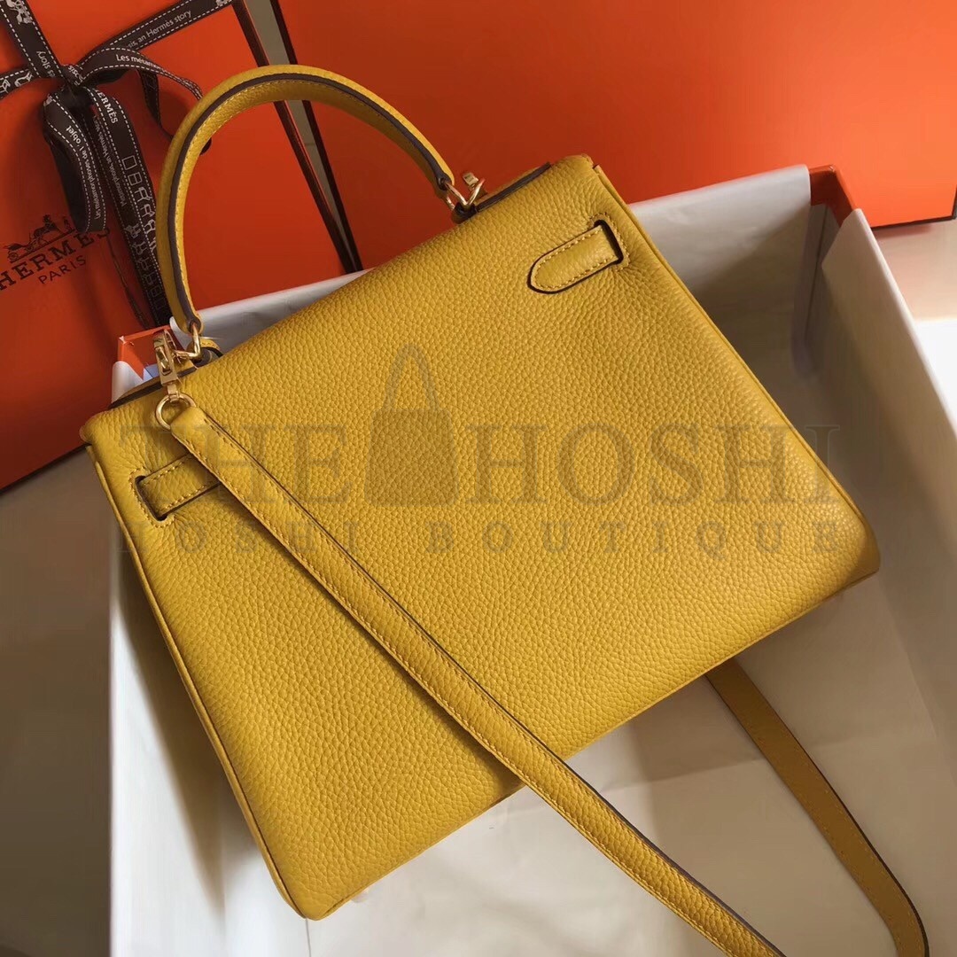 H**me5 Kelly 28cm Retourne Bag In Soleil Clemence Leather Master Quality