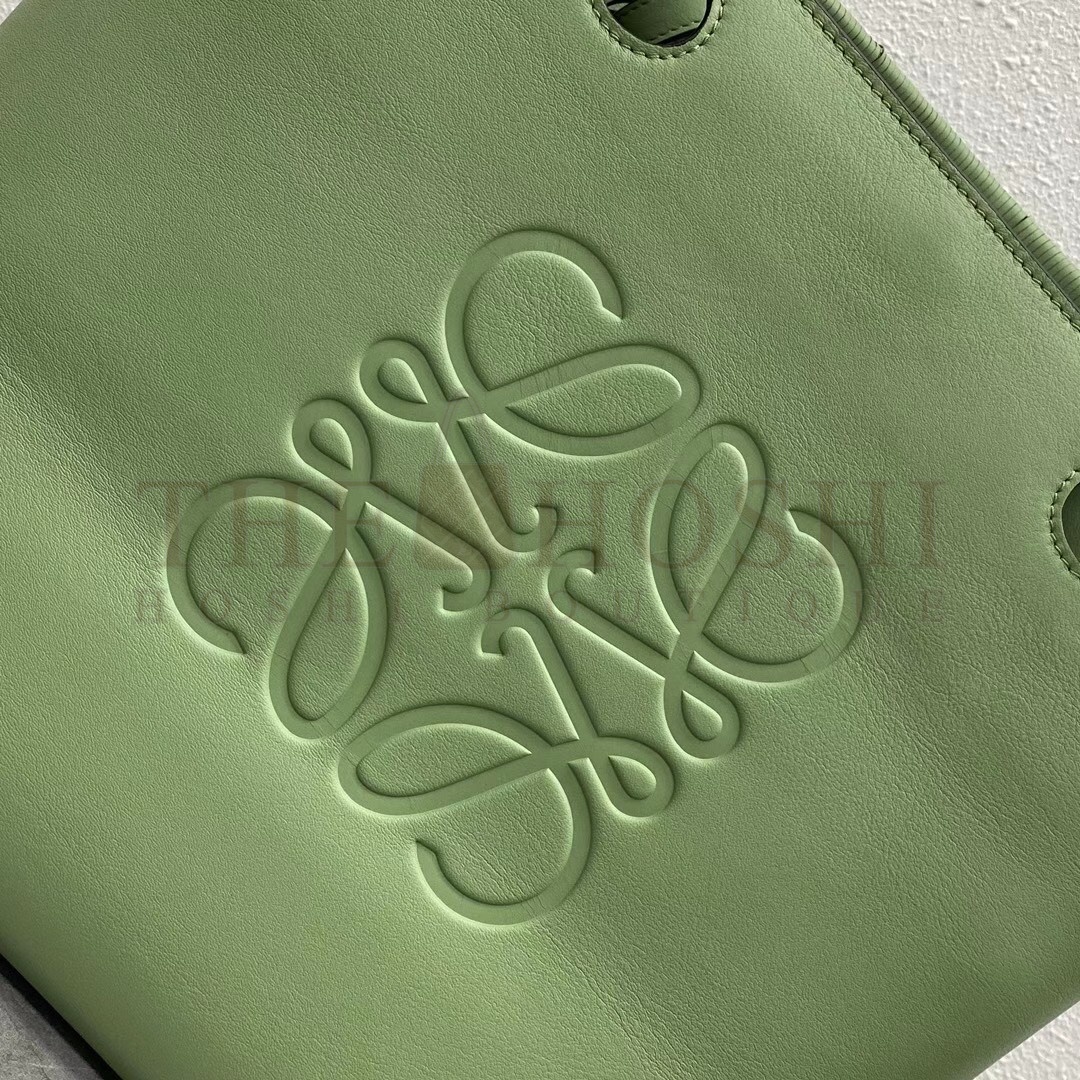 L0ew* Anagram Medium Tote Bag In Rosemary Calfskin Master Quality