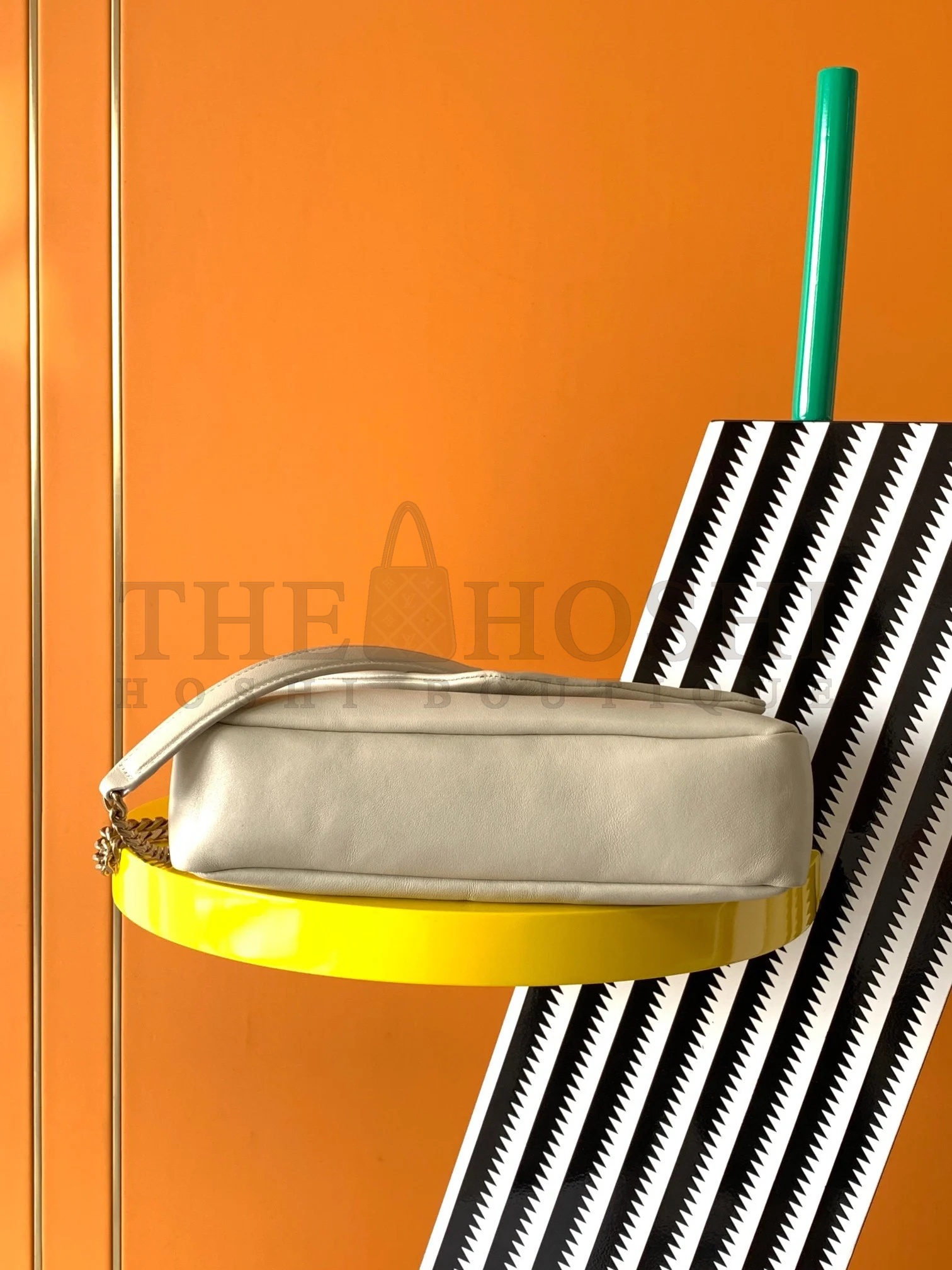 Sa1nt Lau*nt Calypso Shoulder Bag In White Lambskin Master Quality