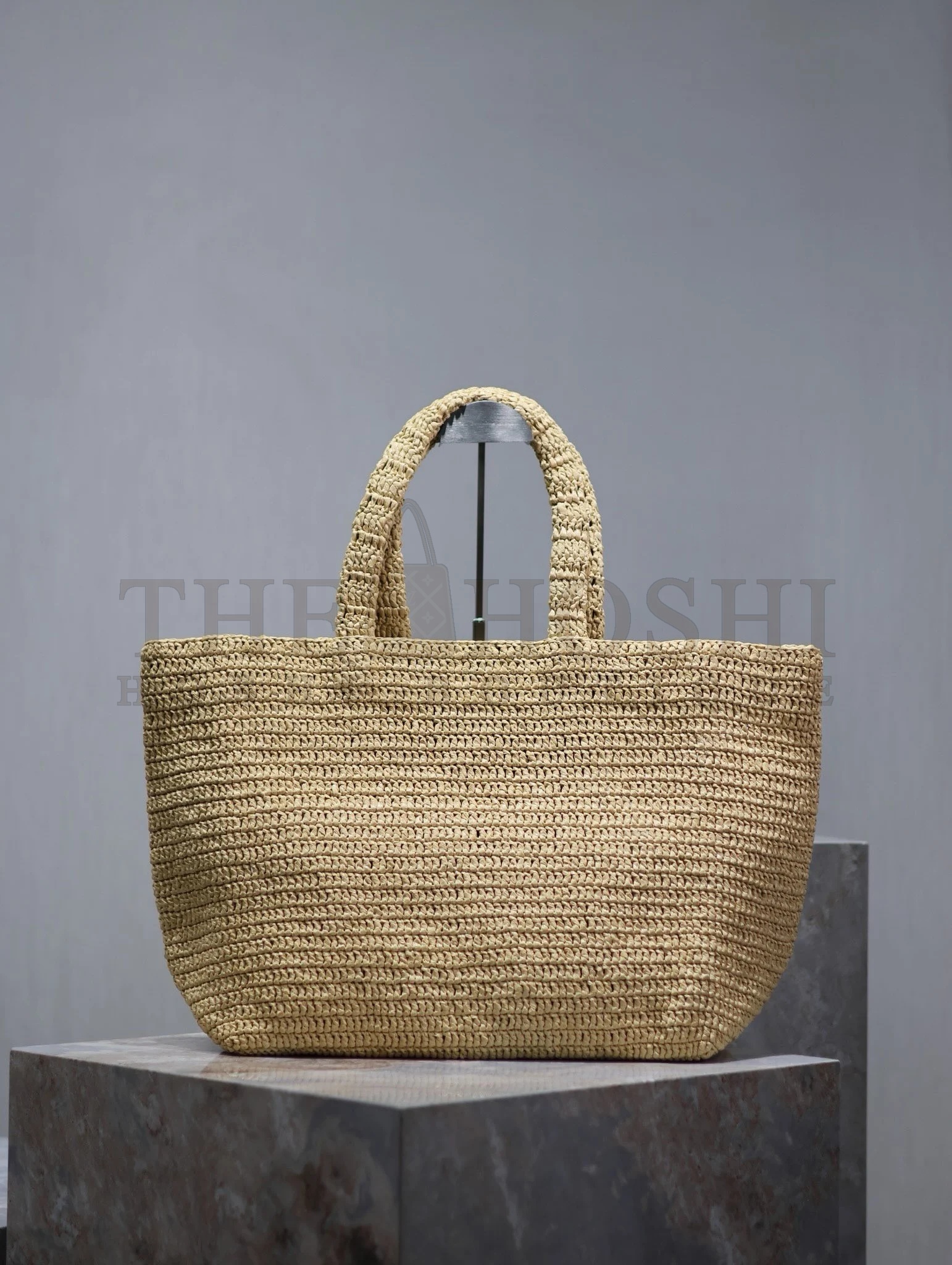 Sa1nt Lau*nt Oversized Tote Bag in Naturel Raffia Master Quality
