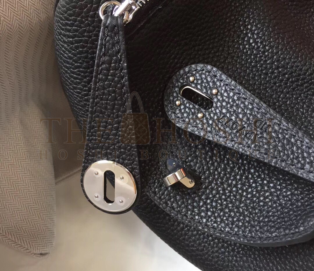 H**me5 Mini Lindy Bag In Black Clemence Leather Master Quality