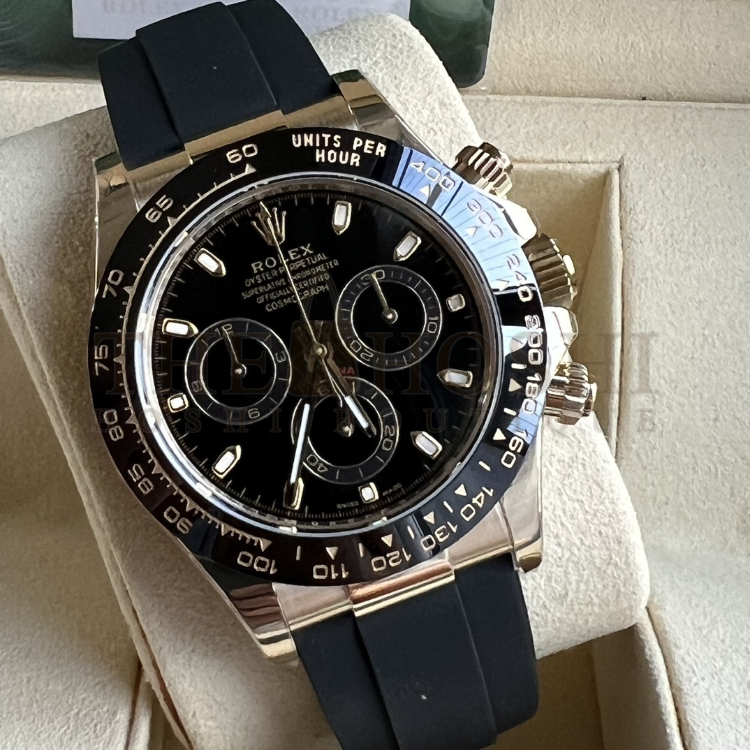 R01ex Cosmograph Daytona Steel Bezel Black Dial Men