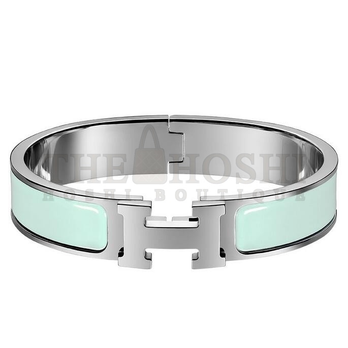 H**me5 Aqua Enamel Clic H PM Bracelet Master Quality