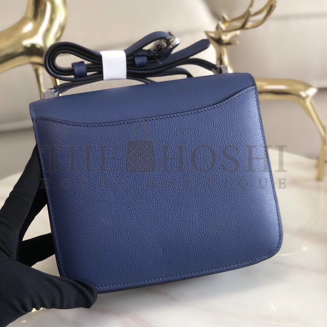 H**me5 2002 20cm Bag In Blue Brighton Evercolor Calfskin Master Quality