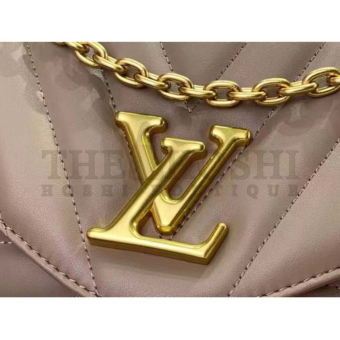 L0vis Vvtt0n LV Women New Wave Chain Bag GM Dark Taupe Quilted Smooth Calf Leather Master Quality