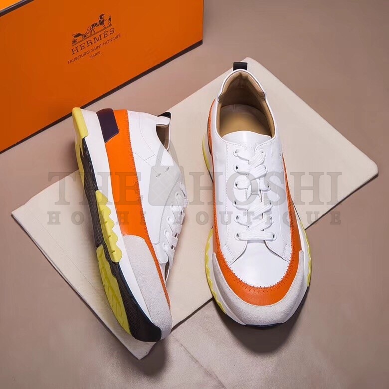 H**me5 White/Orange Rapid Sneakers Master Quality