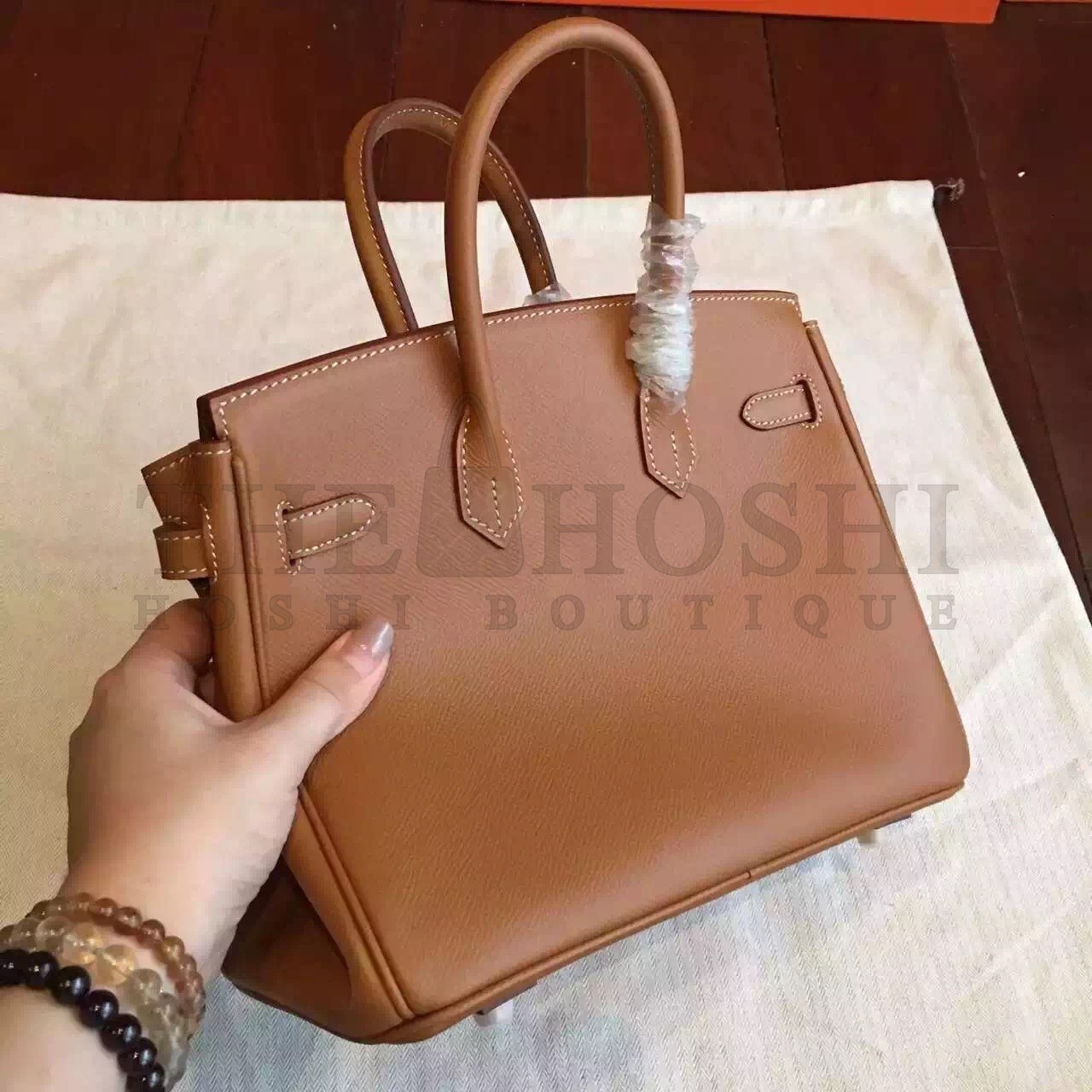 H**me5 Brown Birkin 25cm Epsom Handmade Bag Master Quality