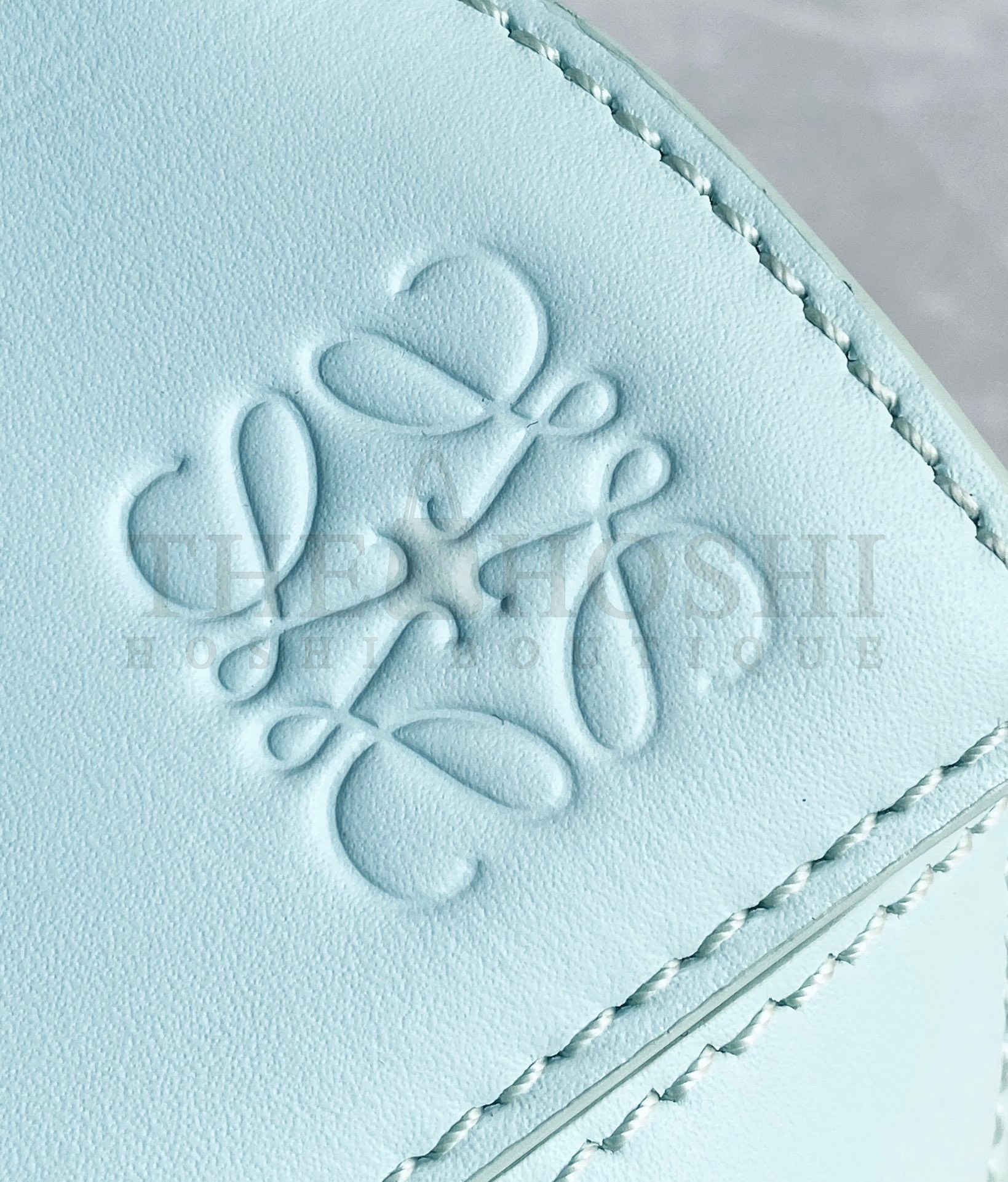 L0ew* Puzzle Mini Bag In Aquamarine Satin Calfskin Master Quality