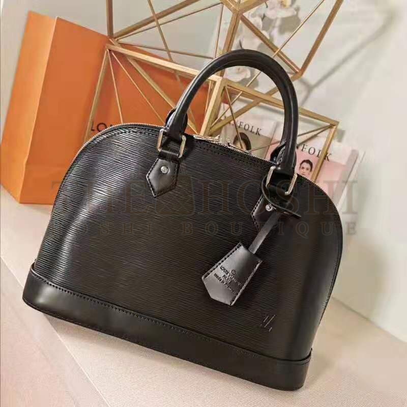 L0vis Vvtt0n LV Women Alma PM Handbag in Epi Leather-Black Master Quality