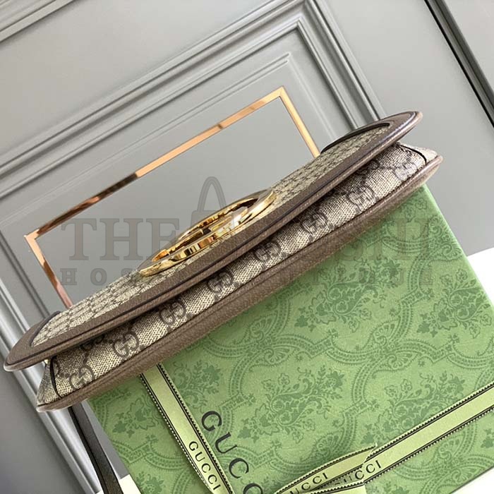 Gvc*1 Women GG Blondie Mini Shoulder Bag Beige Ebony GG Svp*me Canvas Master Quality