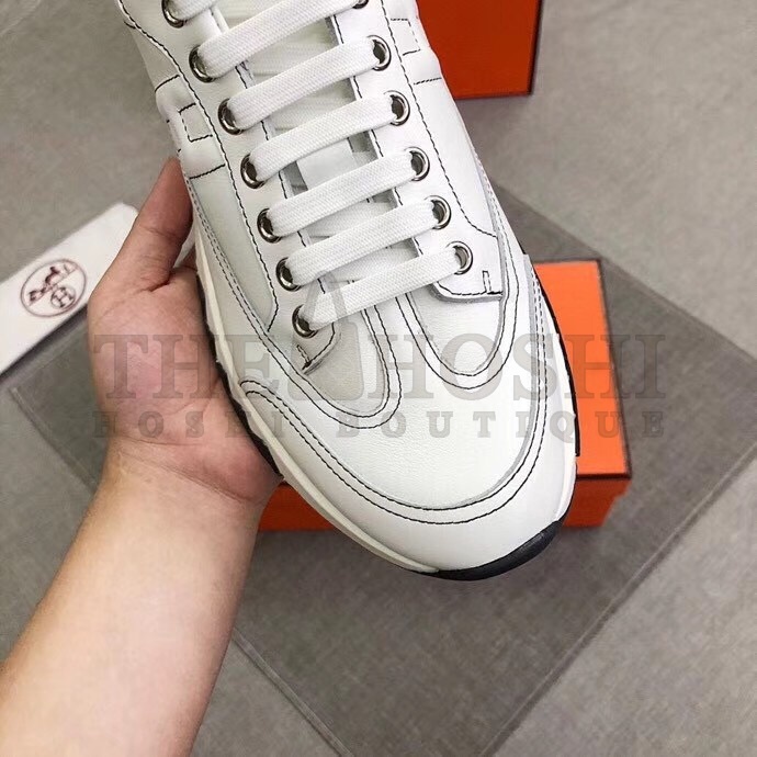 H**me5 Trail Sneakers In White Calfskin Master Quality