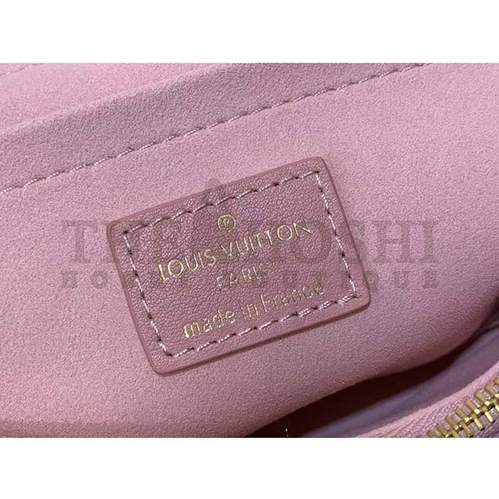 L0vis Vvtt0n LV Women New Wave Chain Bag MM Handbag Pink Smooth Cowhide Master Quality