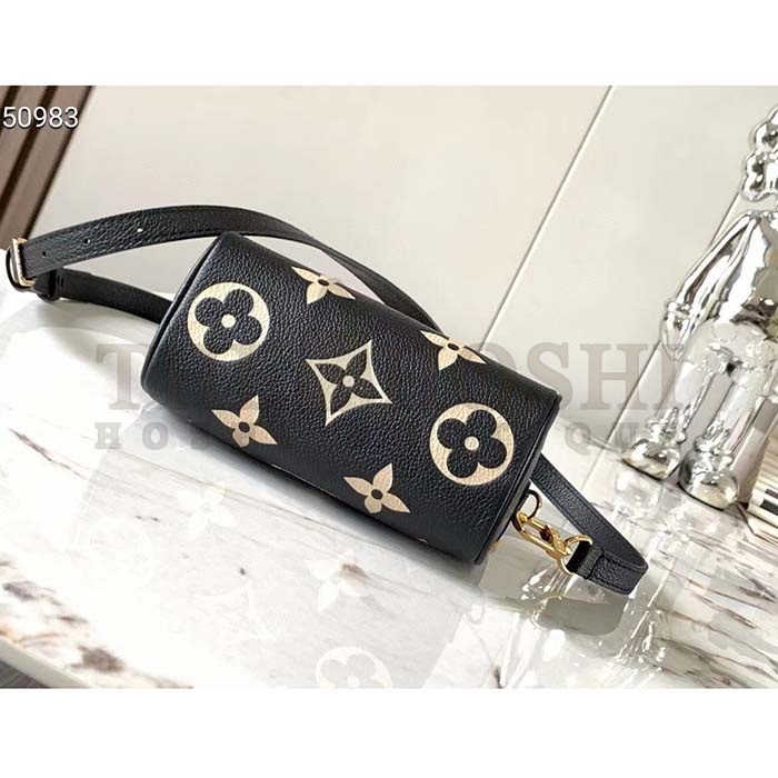 L0vis Vvtt0n LV Women Nano Speedy Bag Black Beige Monogram Empreinte Embossed S*pple Grained Cowhide Leather Master Quality
