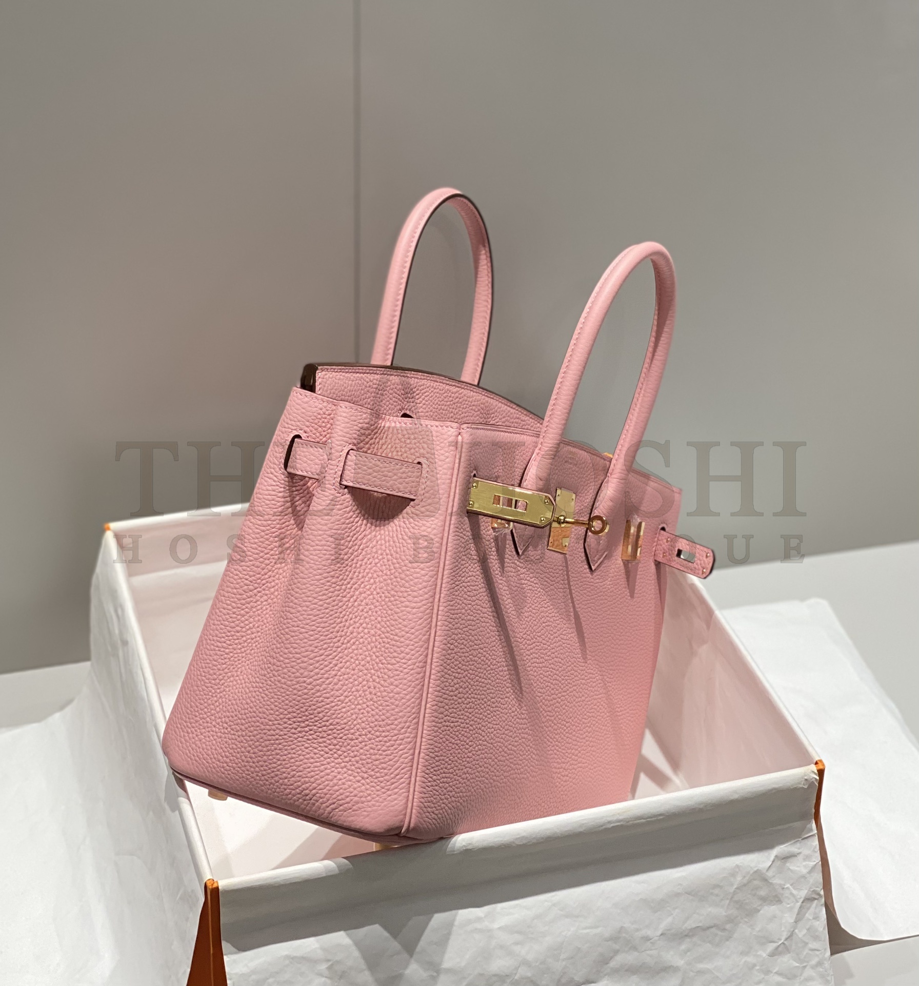 H**me5 Pink Birkin 30cm Epsom Handmade Bag Master Quality