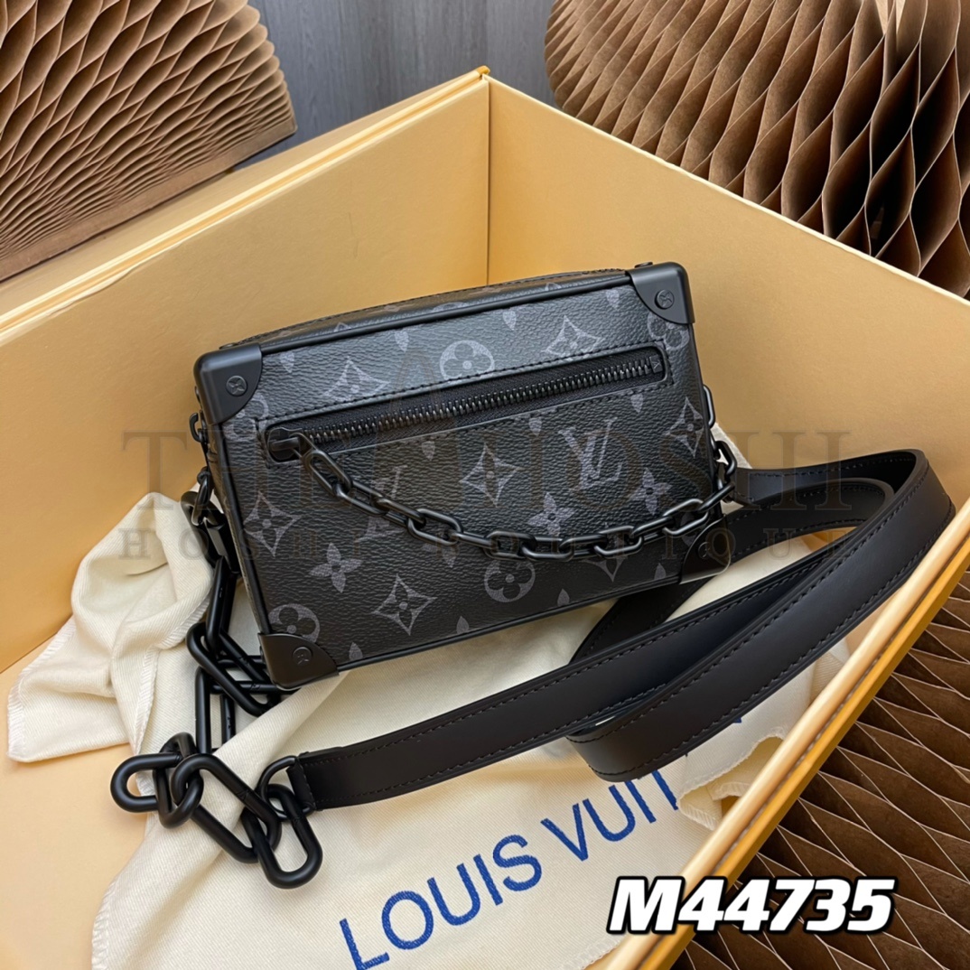 L0vis Vvtt0n LV Men Mini Soft Trunk Bag Monogram Eclipse Coated Canvas Master Quality