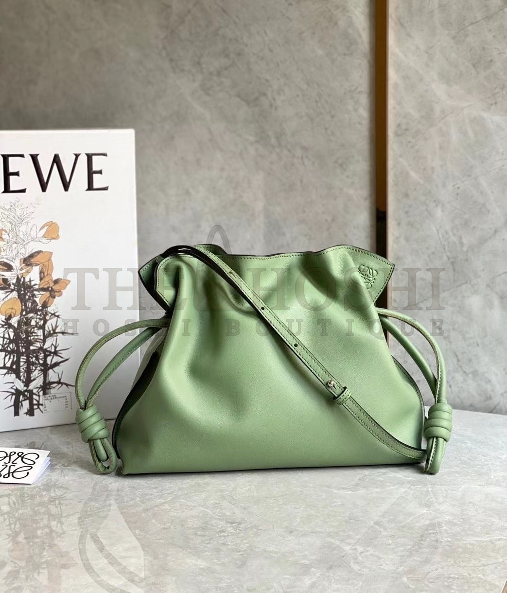L0ew* Flamenco Clutch In Rosemary Nappa Leather Master Quality