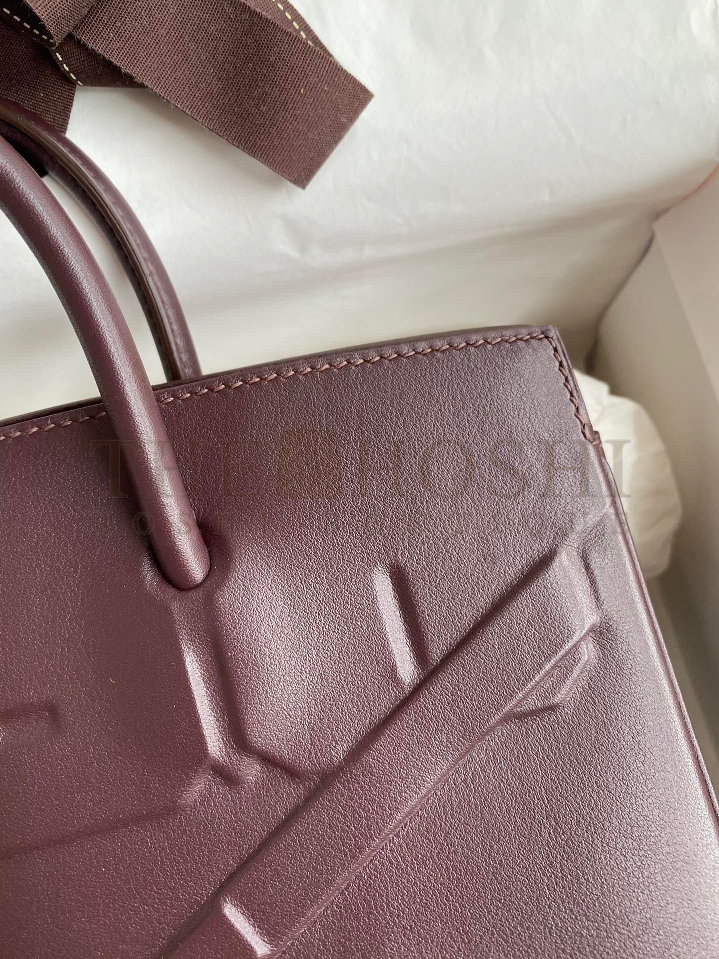 H**me5 Shadow Birkin 25 Limited Edition Bag In Chocolat Swift Calfskin Master Quality