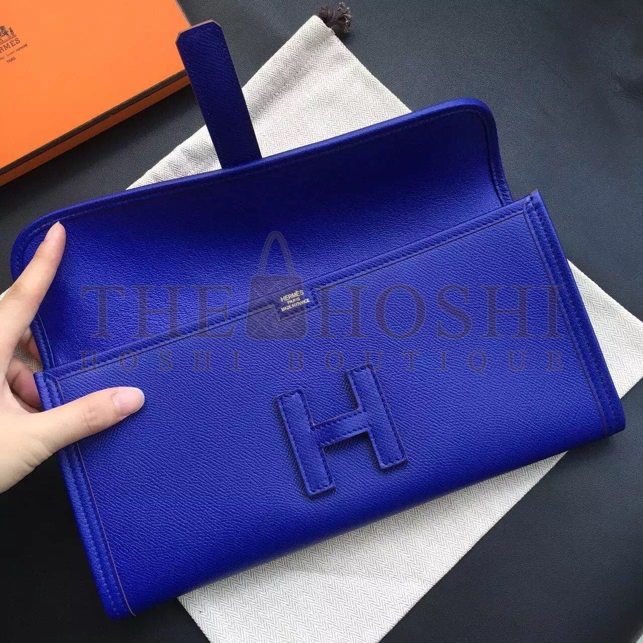 H**me5 Blue Electric Epsom Jige Elan 29 Clutch Bag Master Quality