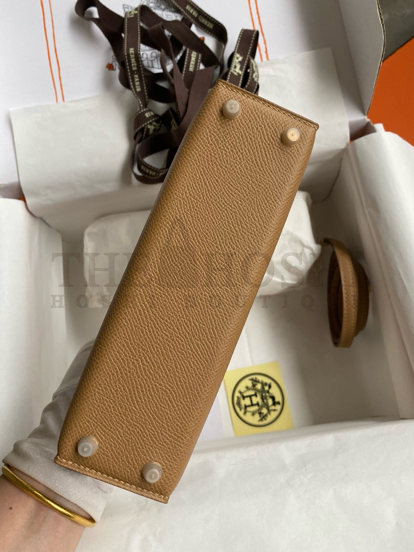 H**me5 Kelly Mini II Sellier Handmade Bag In Chai Epsom Calfskin Master Quality