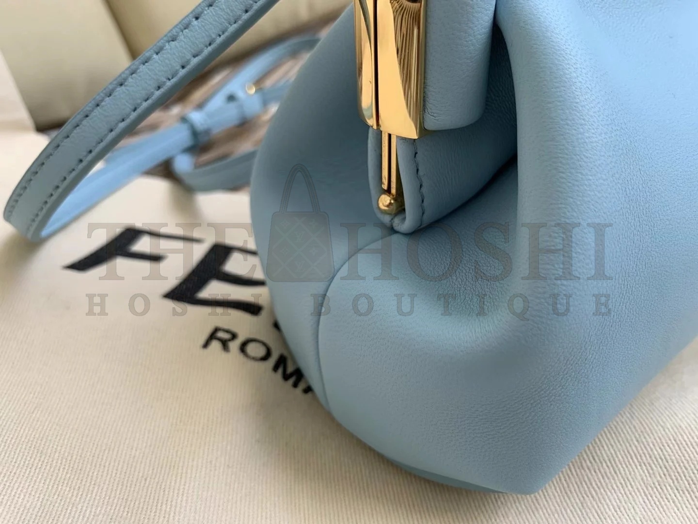 F**di First Small Bag In Light Blue Nappa Leather Master Quality