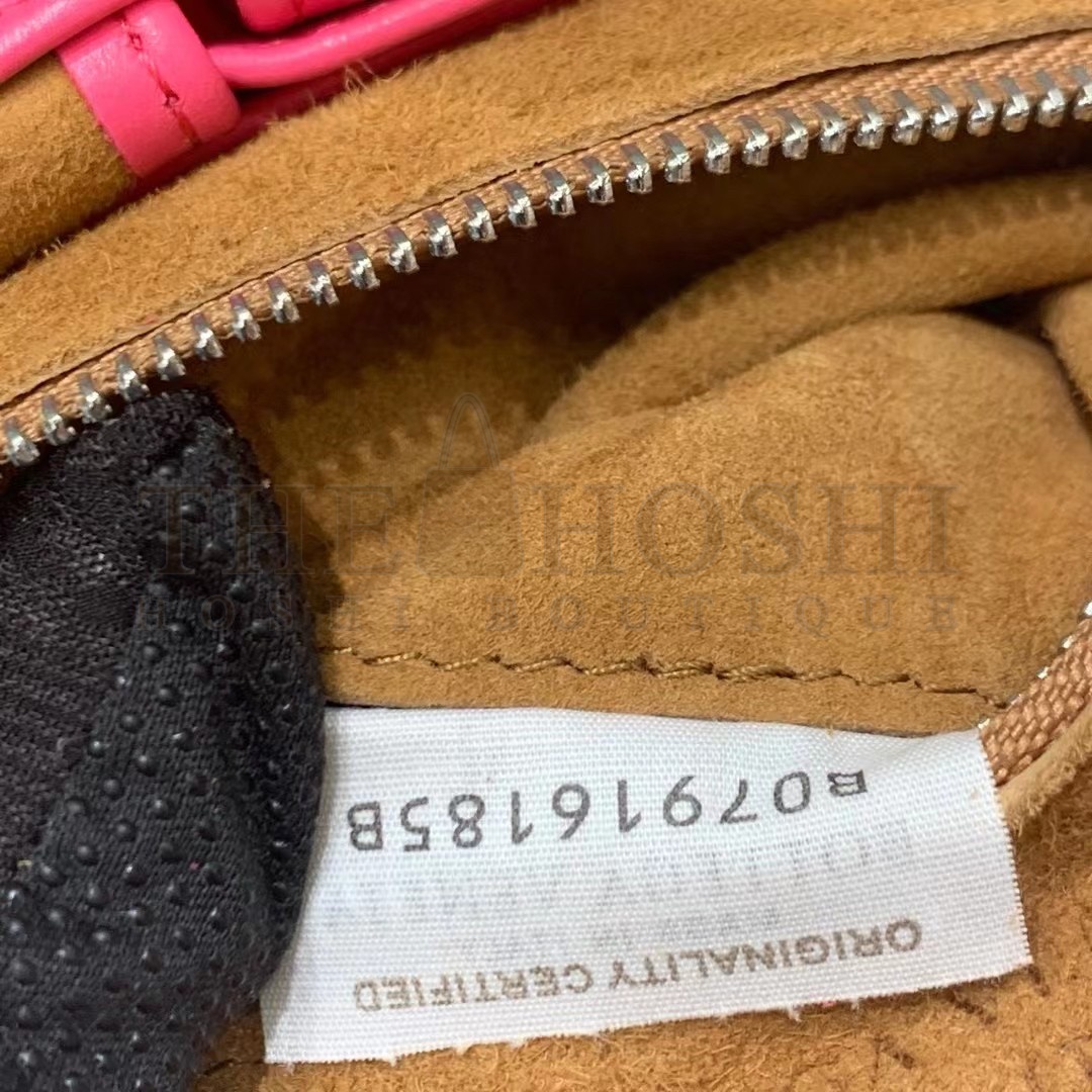 B0tt*ga Ven*ta Arco Mini Bag In Pink Intrecciato Leather Master Quality