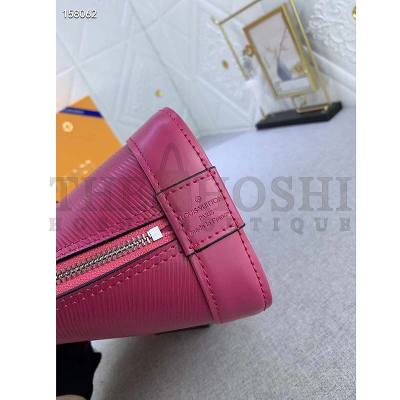 L0vis Vvtt0n LV Women Alma BB Handbag Pink Epi Grained Cowhide Leather Master Quality