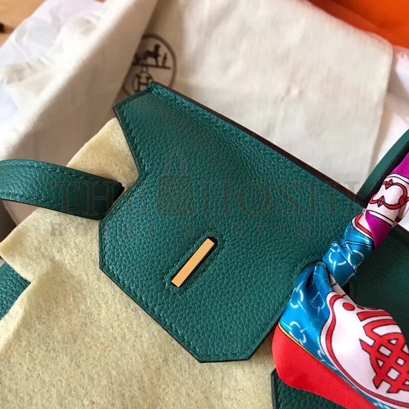 H**me5 Malachite Birkin 35cm Clemence Handmade Bag Master Quality