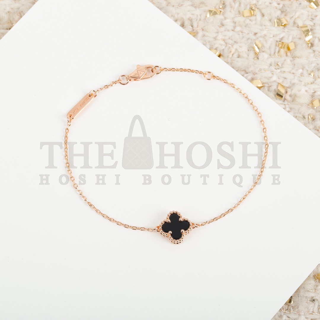 V*n Cl**f ARPELS SWEET ALHAMBRABRACELET1MOTIF MOTHER-OF-PEARL18K  bracelet silver gold rose gold Master Quality