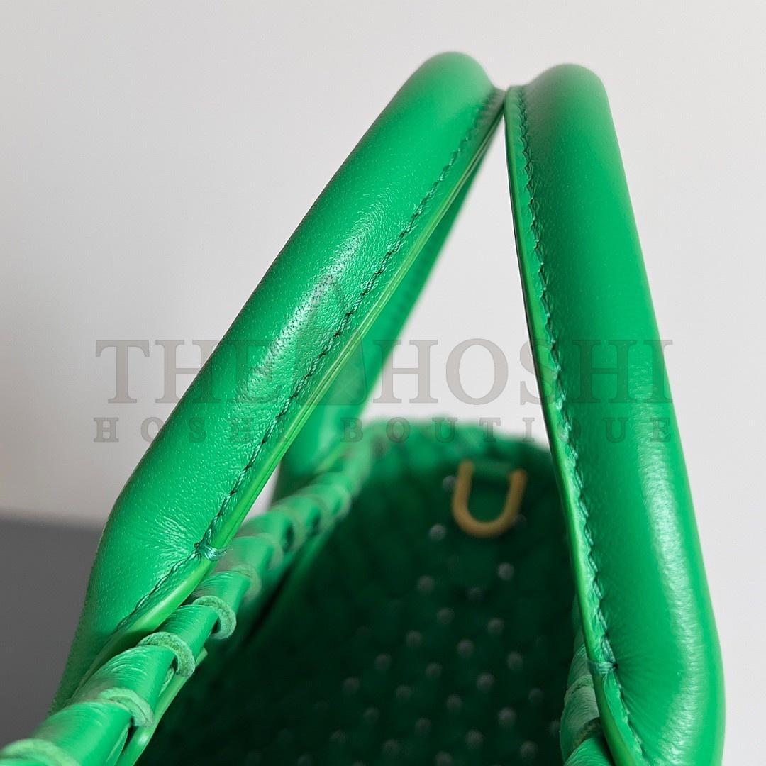 B0tt*ga Ven*ta Cabat Mini Bag In Green Intrecciato Lambskin Master Quality