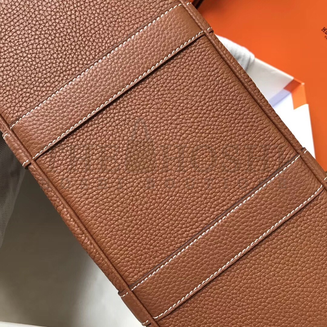 H**me5 Garden Party 36 Bag In Gold Clemence Leather Master Quality