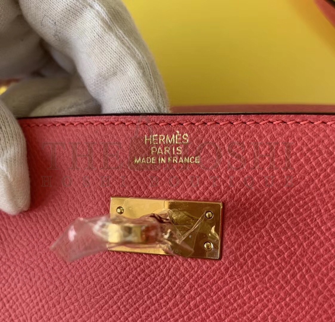 H**me5 Kelly Classique To Go Wallet In Rose Lipstick Epsom Calfskin Master Quality