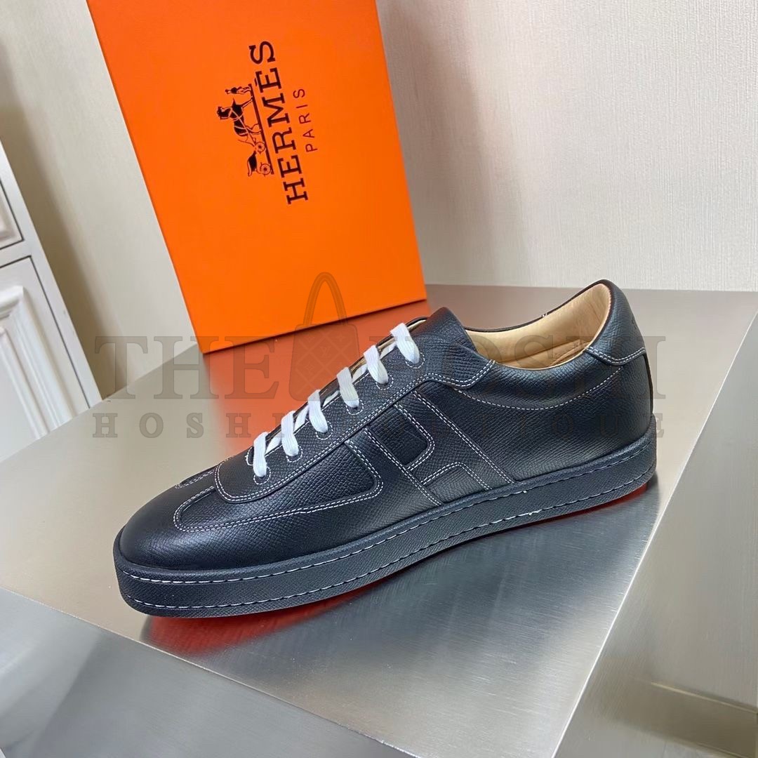 H**me5 Boomerang Sneakers In Black Epsom Leather Master Quality