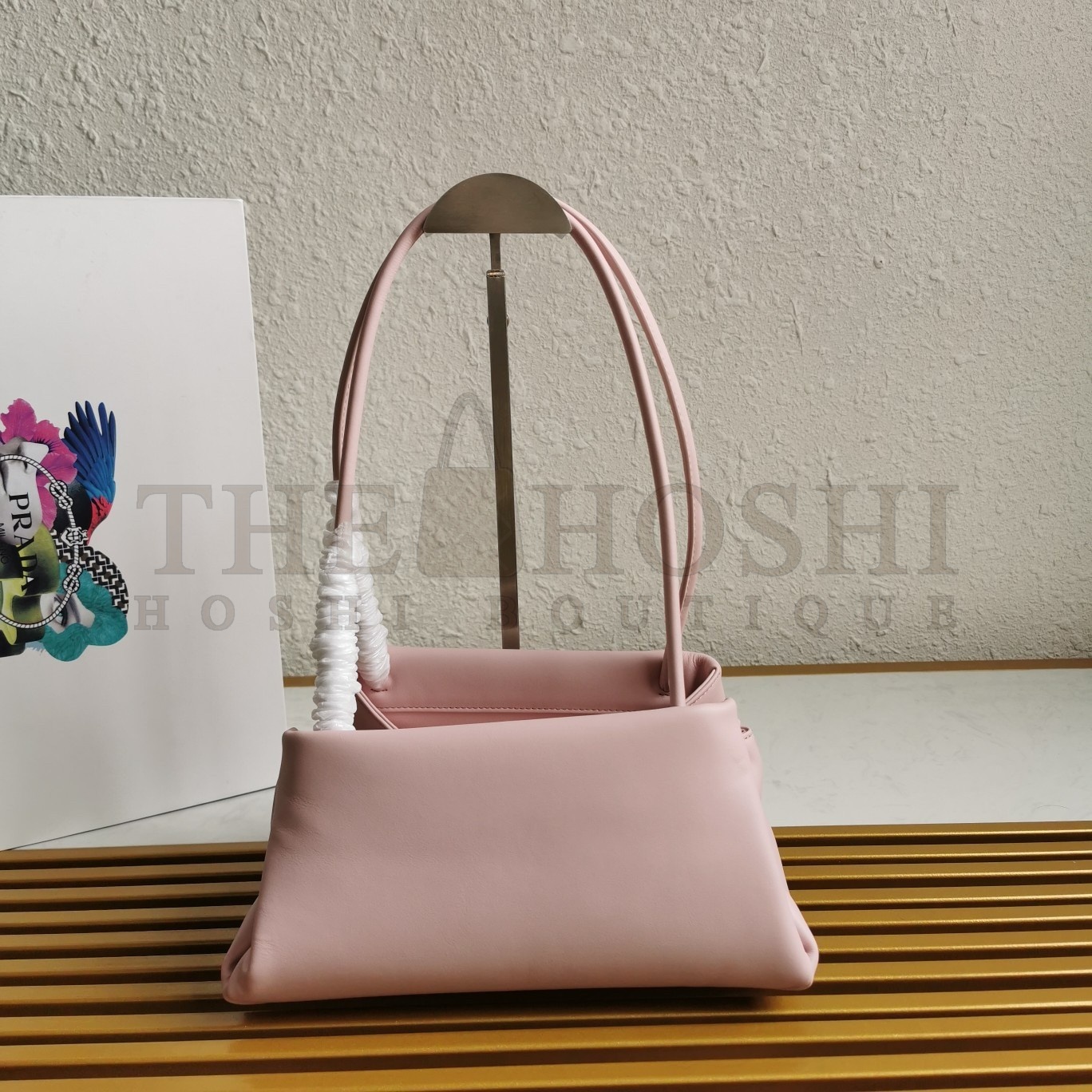 Pra*a S*pernova Small Shoulder Bag In Pink Leather Master Quality
