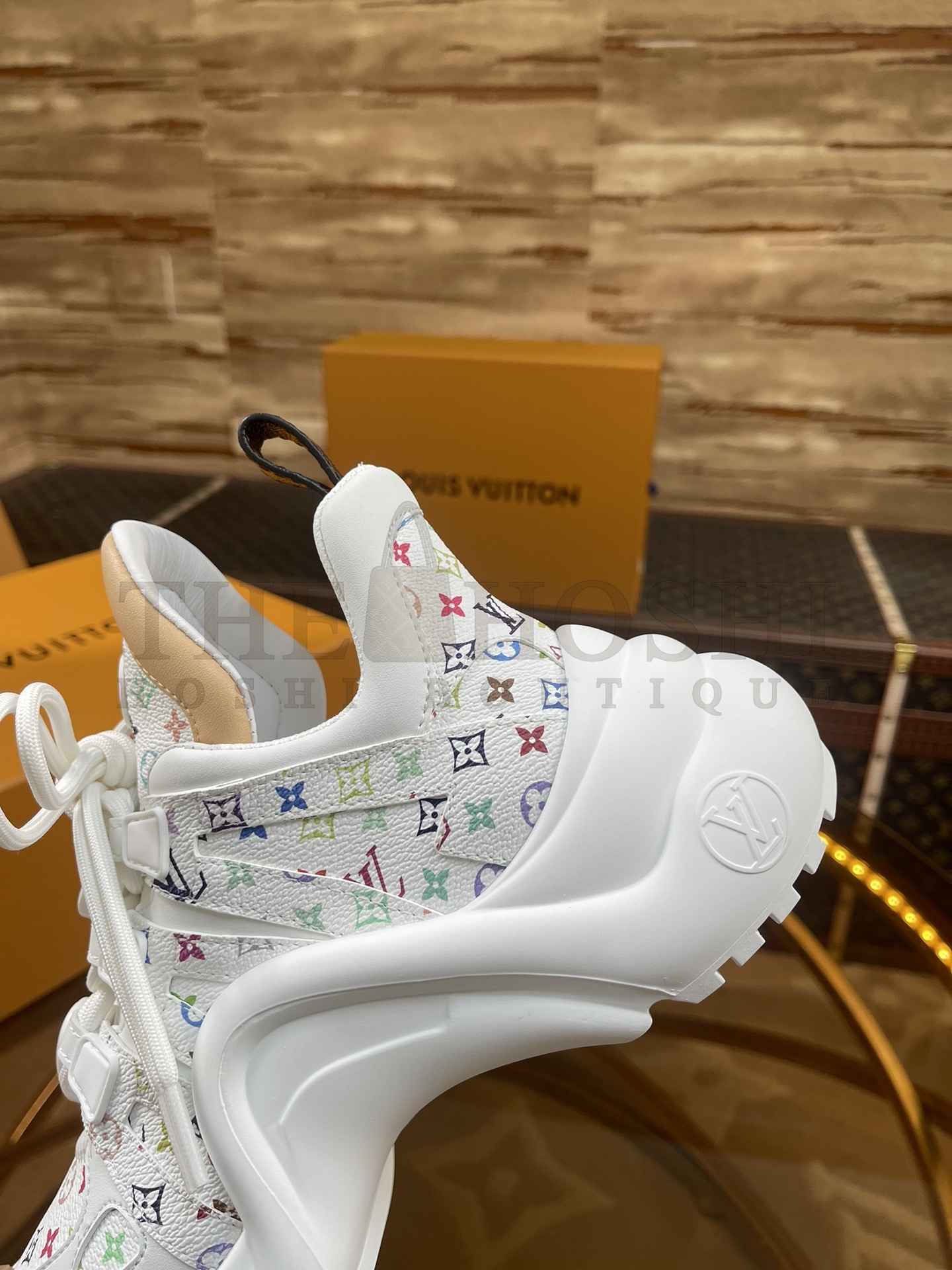 L0vis Vvtt0n LV x Takashi Murakami Archlight Sneakers White Multicolor Monogram 5.5cm Heel Master Quality