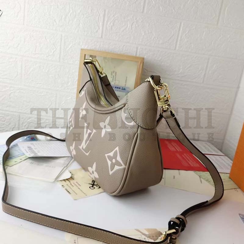 L0vis Vvtt0n LV Women Bagatelle Mini Hobo Handbag Monogram Empreinte Embossed Grained Cowhide Master Quality