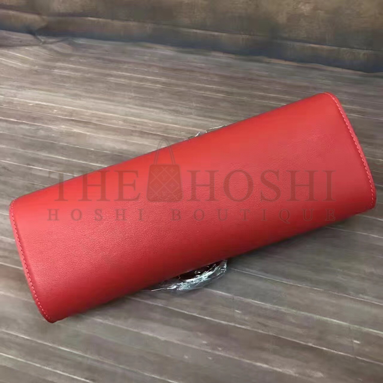 H**me5 Handmade Egee Clutch In Red Swift Leather Master Quality