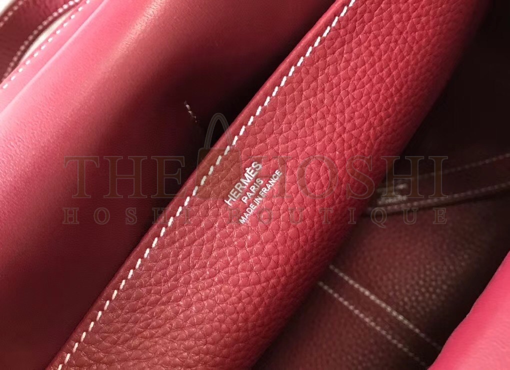 H**me5 Halzan Bag In Bordeaux Clemence Leather Master Quality