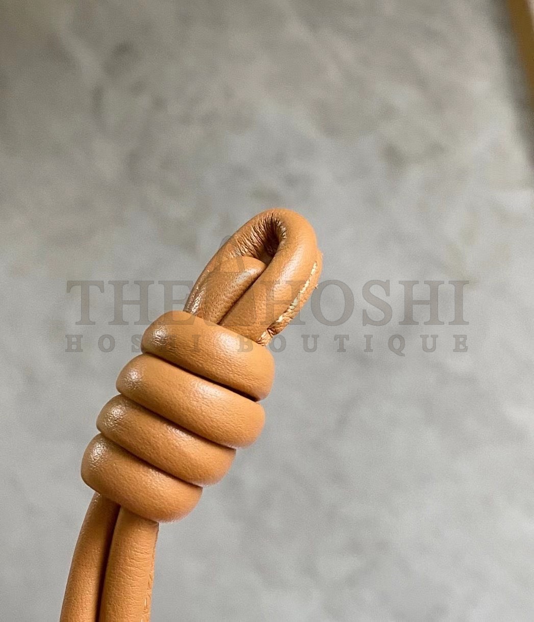 L0ew* Mini Flamenco Clutch Bag In Brown Calfskin Master Quality