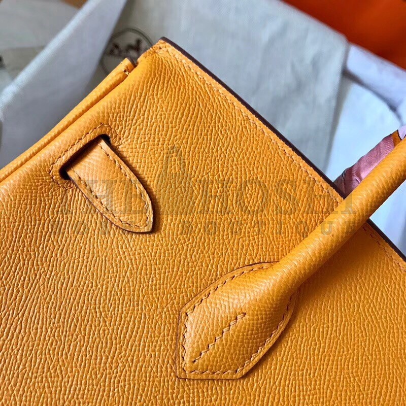 H**me5 Yellow Birkin 30cm Epsom Handmade Bag Master Quality