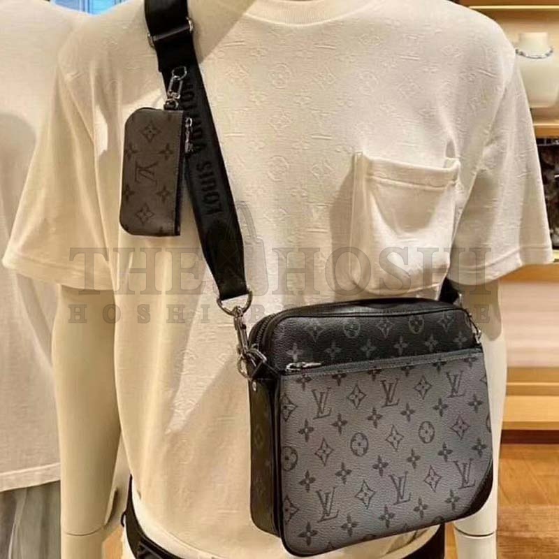 L0vis Vvtt0n LV Men Trio Messenger Bag Monogram Eclipse Canvas Master Quality