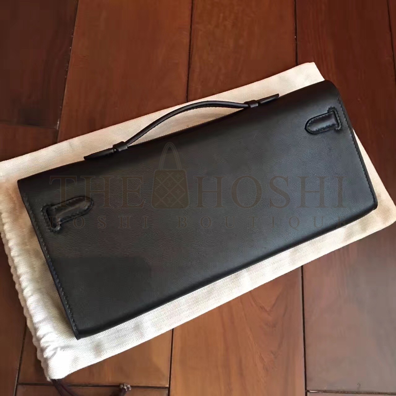 H**me5 Black Swift Kelly Cut Handmade Bag Master Quality